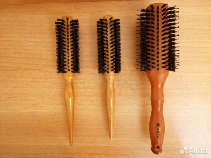 Расческа Брашинг натуральная щетина 3шт