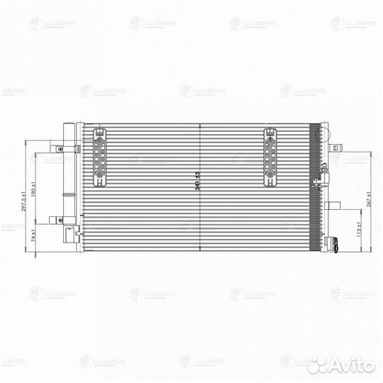 Радиатор кондиционера Audi A4 B8 рестайлинг