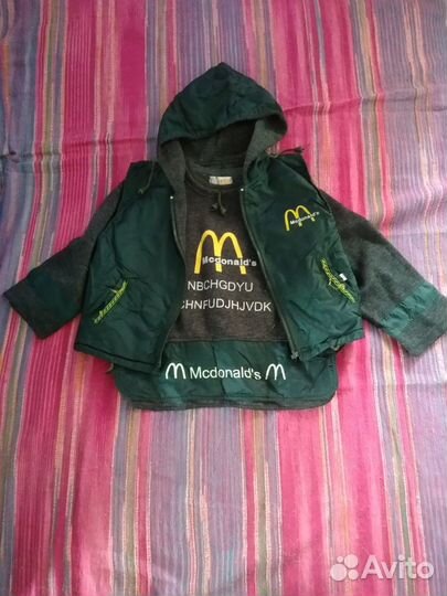 Толстовка с жилеткой макдональдс