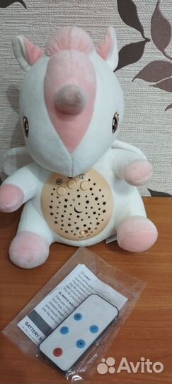 Мягкая игрушка ночник-проектор 