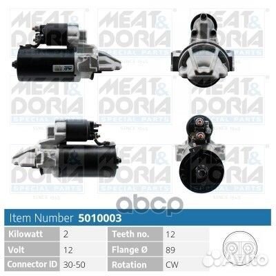 Стартер 12V 2KW Citroen Jumper Ford Transit (FM)