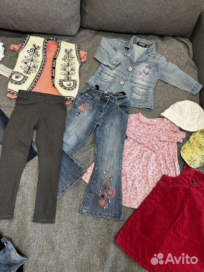 Вещи пакетом на девочку 104 110