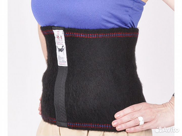 Лечебный согревающий пояс собачий (черный)