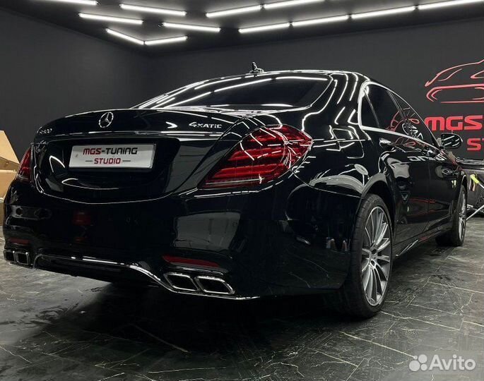 Задний бампер стиль S63 рест в сборе S-class W222