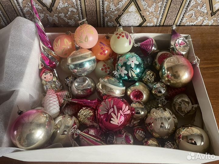 Гирлянда СССР Польский фонарик, ёлочные игрушки