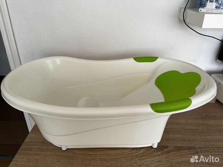 Ванночка для купания roxy-kids с горкой и сливом