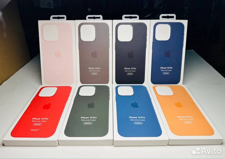 Чехлы силикон на iPhone 15/Pro/15Pro Max MagSafe