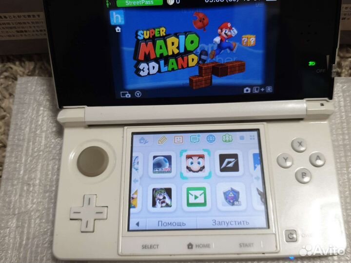 Nintendo 3ds white 64gb игры