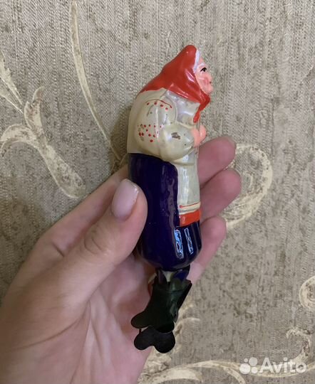 Елочная игрушка старуха, бабка, старушка СССР