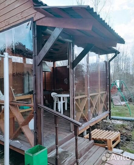 Мягкие окна для беседки