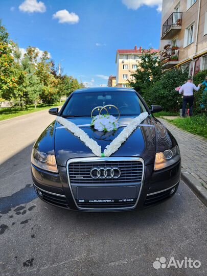 Ленточки и кольца на свадебную машину