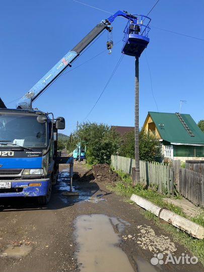 Установка столбов монтаж опор лэп