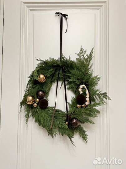 Новогодний венок на дверь