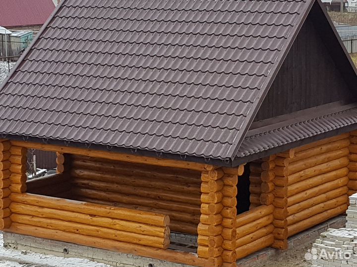 Сруба сосновые