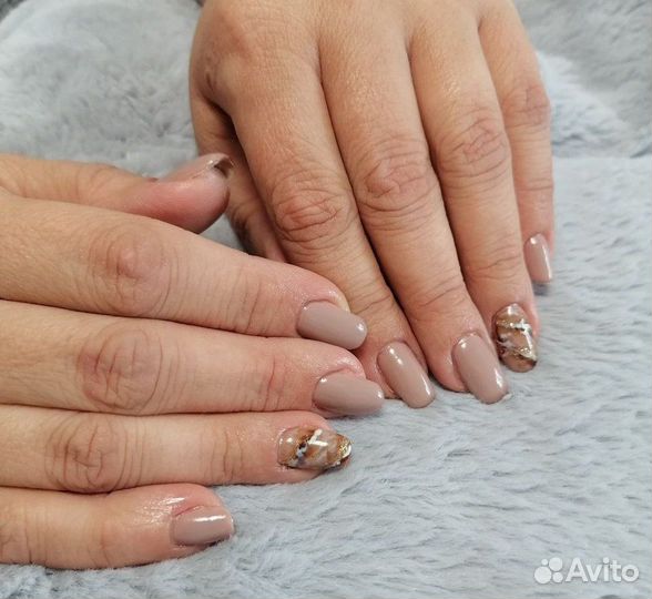 Аппаратный маникюр, укрепление, гель лак