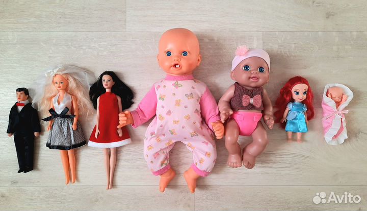 Куклы разные пупсы, барби