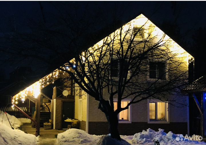 Монтаж уличных гирлянд