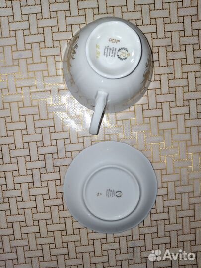 Чайная пара Райхенбах, треснутая