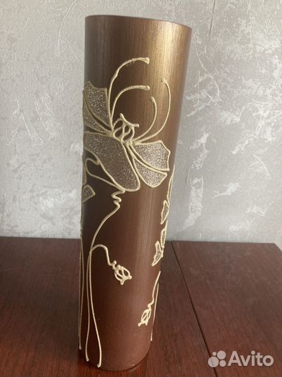 Ваза для цветов цветное стекло