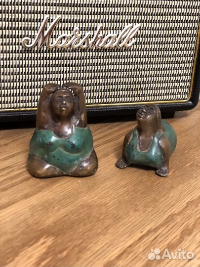 Бронзовые статуэтки йога толстушки