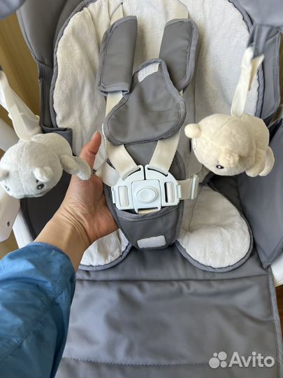 Стульчик для кормления и электрокачели