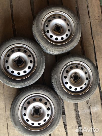 Летние колеса в сборе Kumho r15 Renault Logan 1