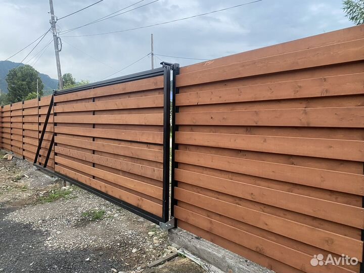 Монтаж заборов