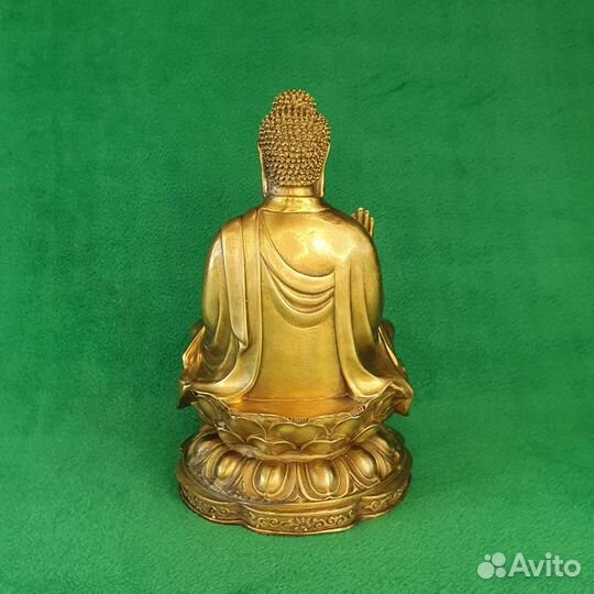 Статуэтка бронза Будда в лотосе-2. Фен-шуй