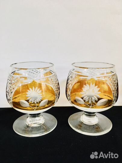 Цветные Хрустальные бокалы для коньяка Германия