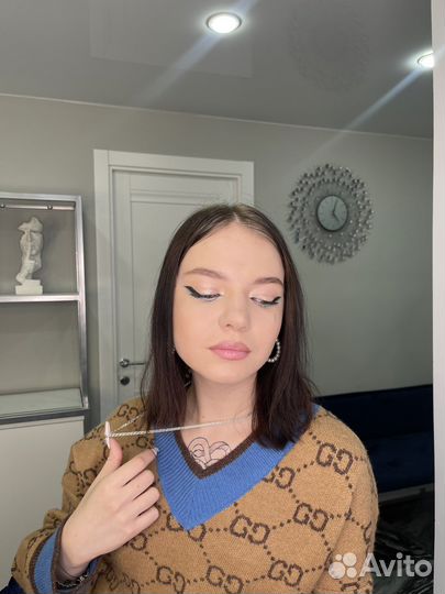 Кольцевая светодиодная лампа яркая новая 45см