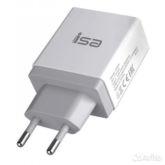 Сетевое зарядное устройство 3 USB / 5V, 2.4А