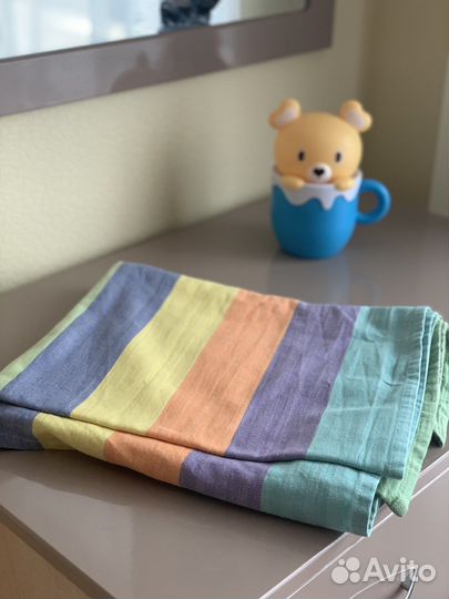 Слинг шарф Mums era Радуга 4,7м жаккард