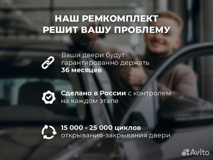 Ремкомплект ограничителей дверей Mitsubishi lancer