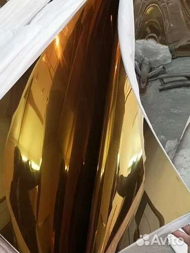 Нержавеющая сталь с напылением нитрид титана. Золо