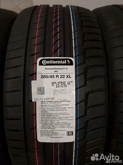 Continental PremiumContact 6 285/45 R22 и 325/40 R22 114Y