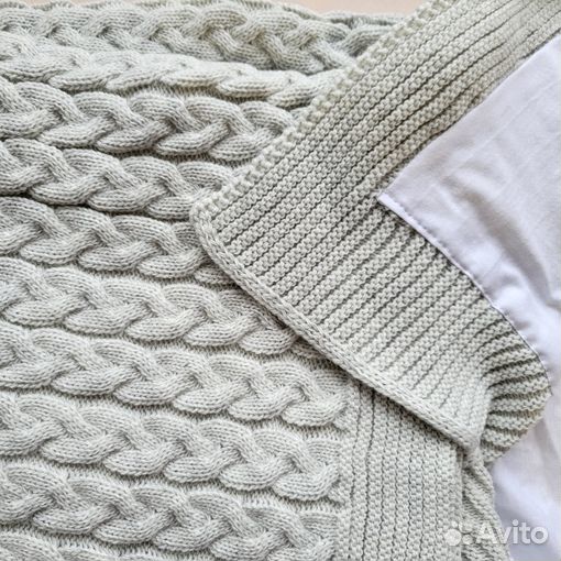 Плед детский вязаный