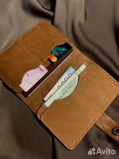 Холдер для документов из натуральной кожи