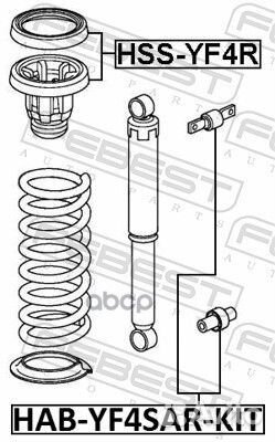 Опора заднего амортизатора Honda Pilot 09-14