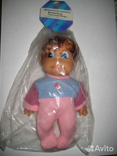 Кукла гдр. Чудик. Резина.20 см. Новый.1985 год