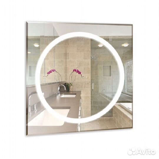 Зеркало loranto Меридиан 700х700, LED-подсветка