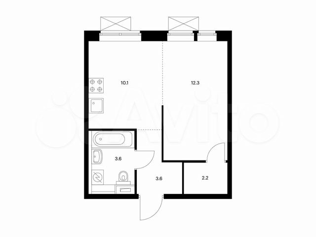 1-к. квартира, 31,8 м², 19/25 эт.