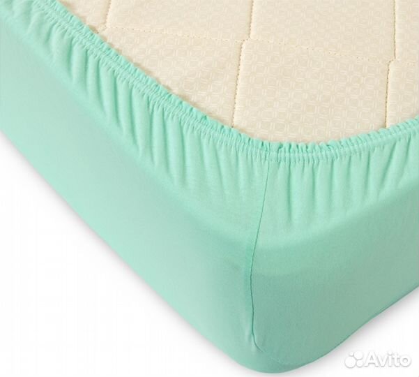 Махровые и сатиновые простыни на резинке