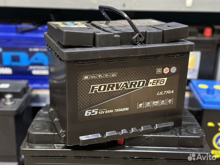 Аккумулятор Forvard+EFB 65 на Opel Astra