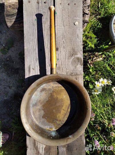 Таз латунный СССР для варки варенья. 4,5л