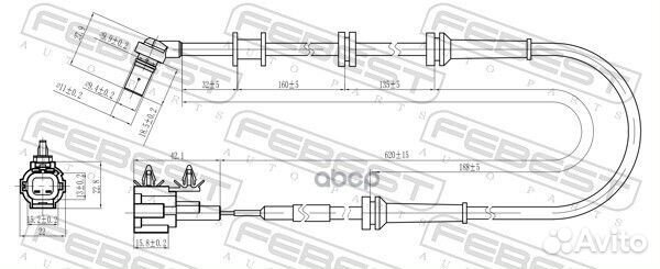 Датчик abs передний 02606009 Febest