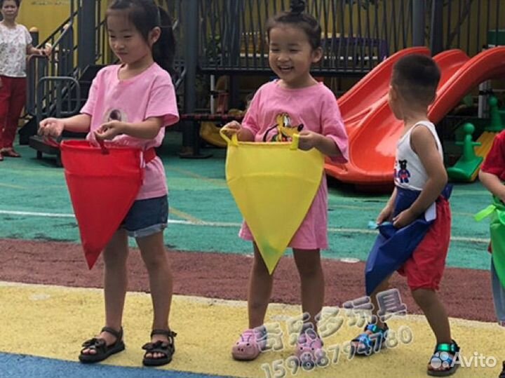 Мешок на поясе с мячами и лентами/реквизит