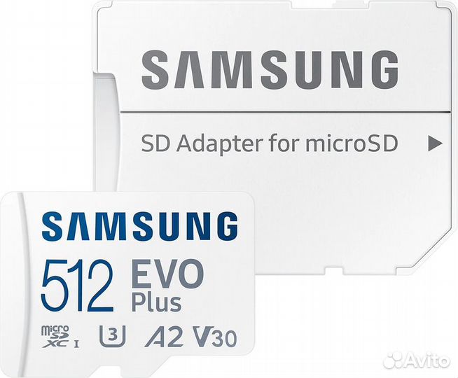 Карта памяти microSD Samsung Evo Plus 512 Gb