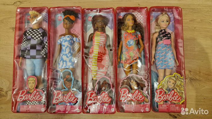 Barbie fashionistas 185, 186, 191, 201, 202