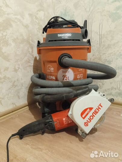 Аренда штробореза и пылесоса с циклонным фильтром