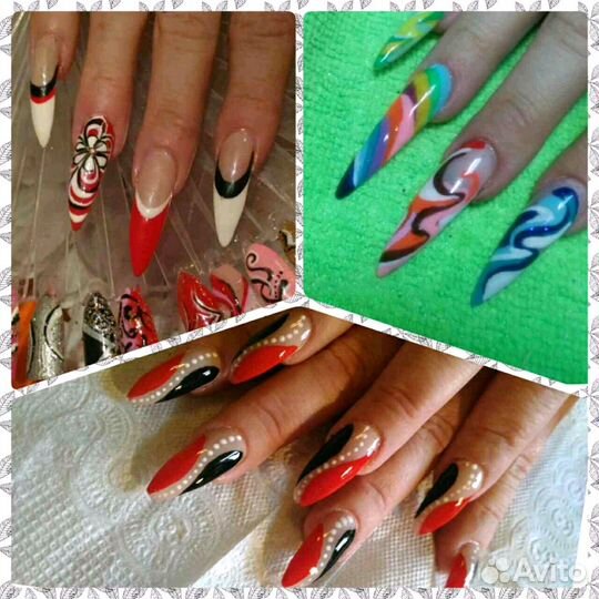 Наращ-е ногтей, гель лак педикюр аппар. Выез